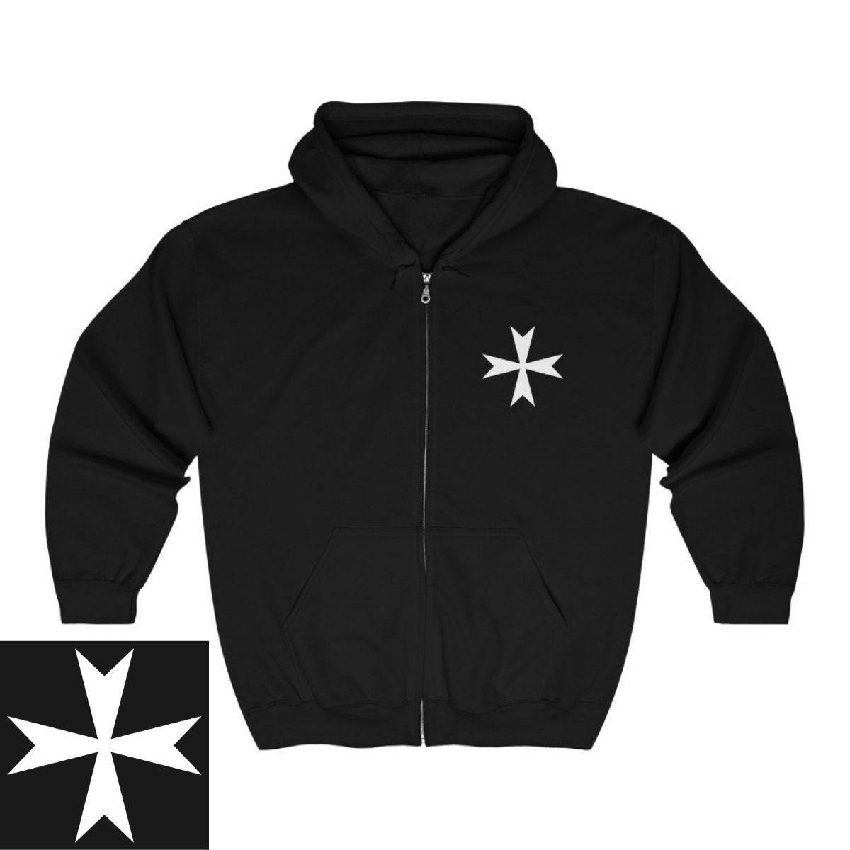 Order Of Malta Commandery Hoodie - Various Colors