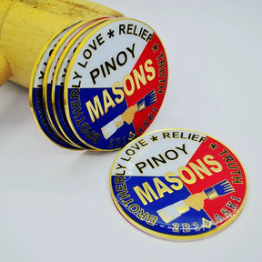 Master Mason Blue Lodge Car Emblem - Pinoy Masons 2B1ASK1 Philippines - Bricks Masons