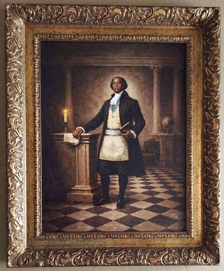 Masonic Canvas - Grand Master Prince Hall - Bricks Masons