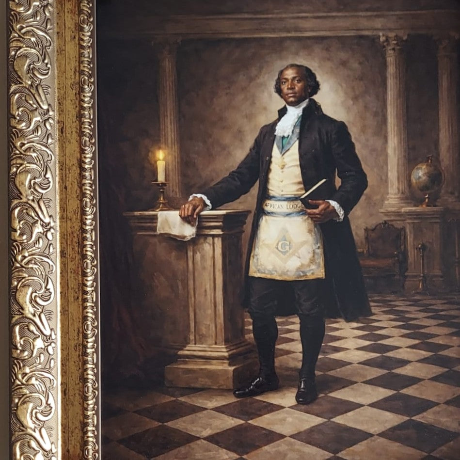 Masonic Canvas - Grand Master Prince Hall - Bricks Masons