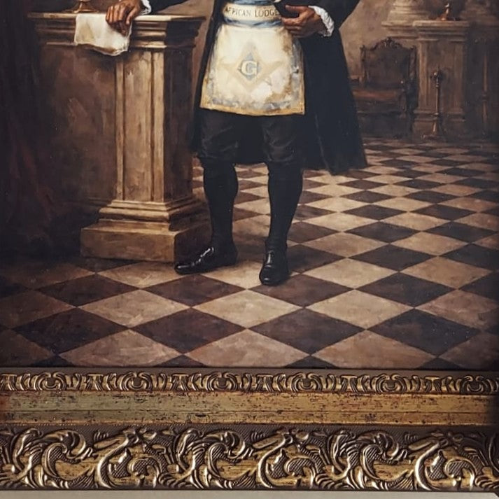 Masonic Canvas - Grand Master Prince Hall - Bricks Masons