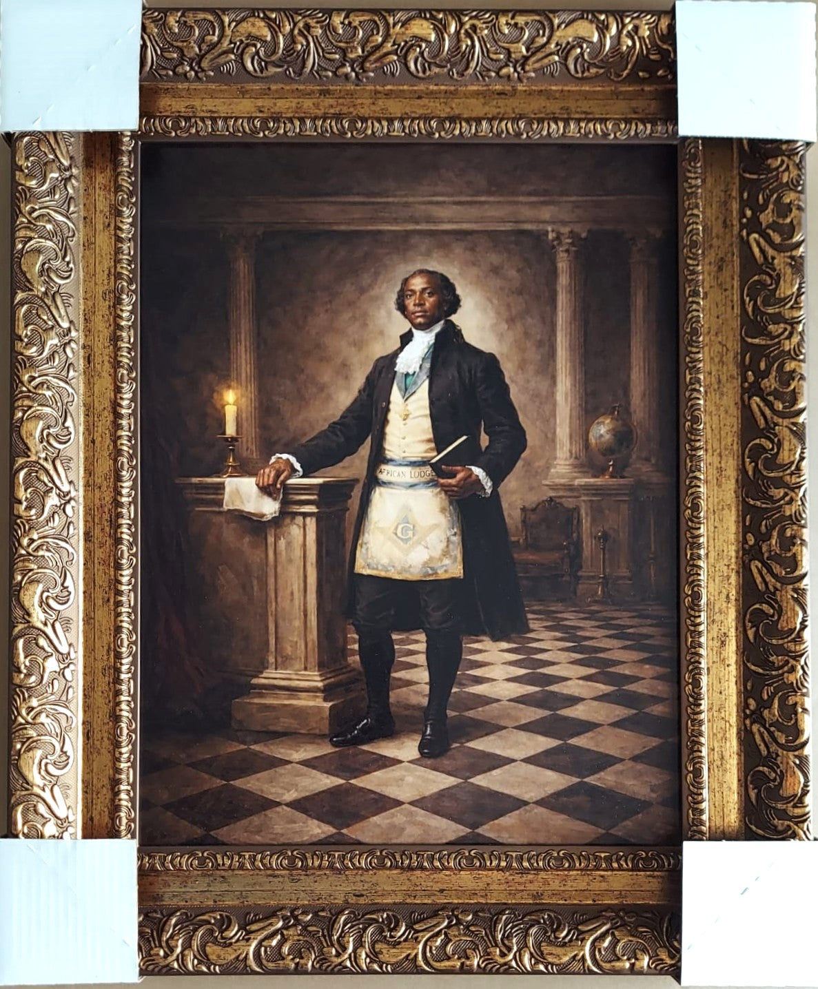 Masonic Canvas - Grand Master Prince Hall - Bricks Masons