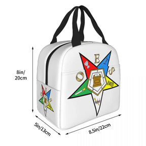 OES Lunch Bag - Thermal Foil Office Tote - Bricks Masons