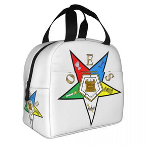OES Lunch Bag - Thermal Foil Office Tote - Bricks Masons