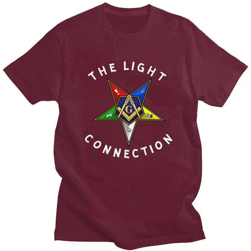 Worthy Patron OES T-Shirt - Men’s Short Sleeve Cotton Various Colors - Bricks Masons