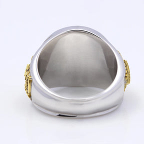 Master Mason Blue Lodge Ring - Ancient Free & Accepted Masons Sterling Silver - Bricks Masons