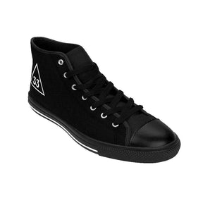 33rd Degree Scottish Rite Sneaker - High-top Black & White