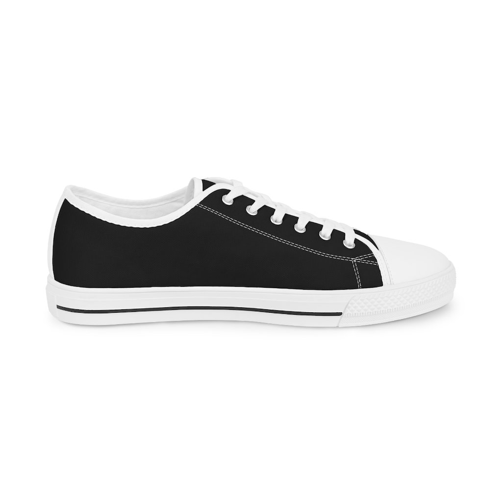 32nd Degree Scottish Rite Sneaker - Wings Down Low Top Black & White