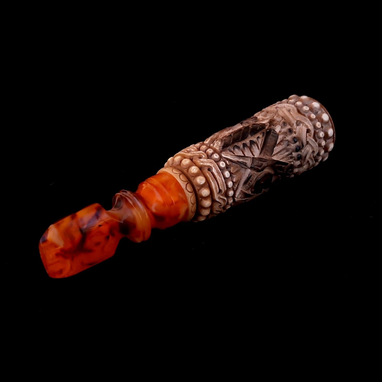 Master Mason Blue Lodge Cigarette Holder - Natural Wax Square & Compass G - Bricks Masons