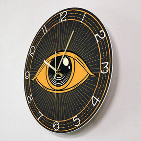 Eye Of Providence Clock - Silent Non Ticking - Bricks Masons