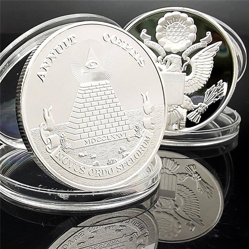 Eye Of Providence Coin - Great Seal United States - Bricks Masons
