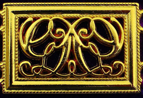 Grand Officers Blue Lodge Chain Collar - Gold Plated On Blue Velvet - Bricks Masons