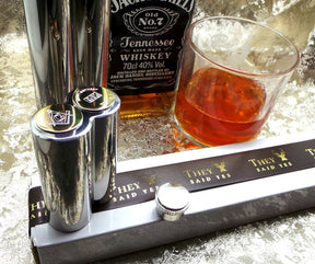 Master Mason Blue Lodge Cigarette Case - Hip Flask Custom Engraved Tube Holder Gift Box - Bricks Masons