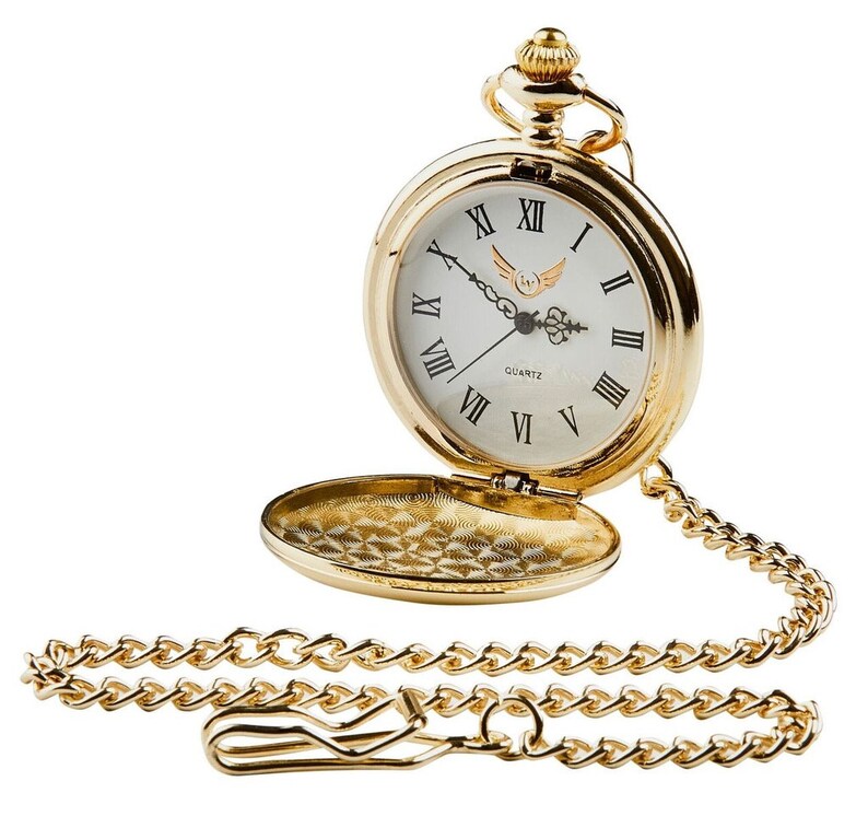 Master Mason Blue Lodge Pocket Watch - 24k Gold Clad and Compass in Luxury Gift Set - Bricks Masons