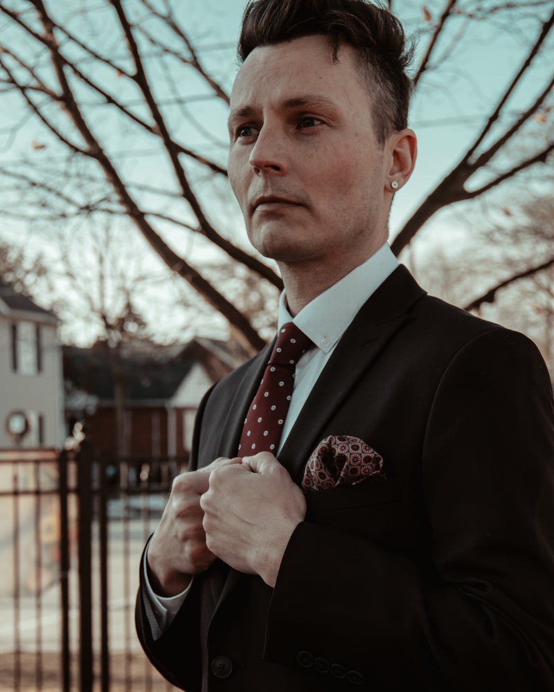 Masonic Necktie - Forget Me Not - Bricks Masons