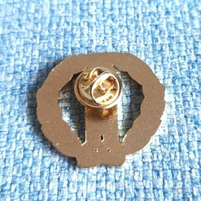 Junior Warden Blue Lodge Lapel Pin - Wreathed Plumb Rule - Bricks Masons