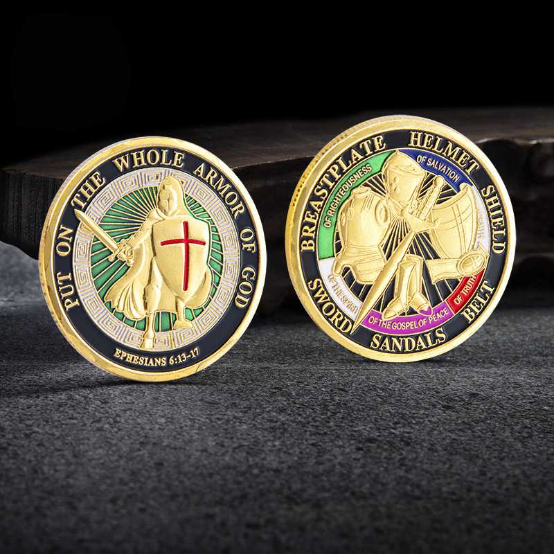 Knights Templar Coin - "Put On the Whole Armor Of God" Commemorative - Bricks Masons