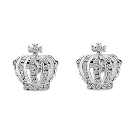 Knights Templar Cufflink - Crown Cross Rhinestone Various Colors - Bricks Masons