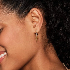 Knights Templar Earring - Copper Drop Earrings - Bricks Masons