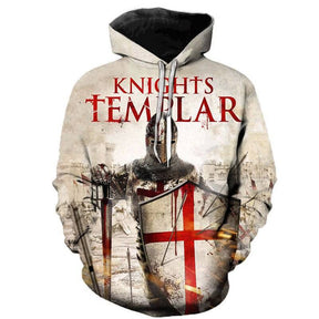 Knights Templar Hoodie - Hoodie & Sweatshirt - Bricks Masons