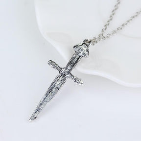 Knights Templar Necklace - Silver & Red - Bricks Masons