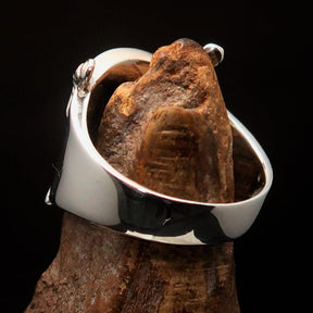 Knights Templar Ring - Blue Shield Cross Sterling Silver - Bricks Masons