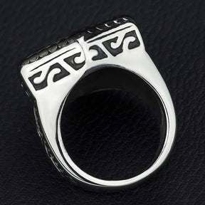 Knights Templar Ring - Cross Motif - Bricks Masons