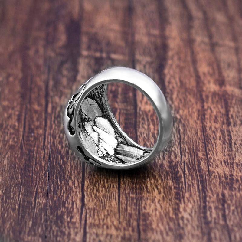 Knights Templar Ring - Fire Cross - Bricks Masons