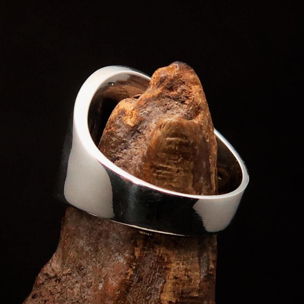 Knights Templar Ring - Knight Fleur De Lis Sterling Silver - Bricks Masons
