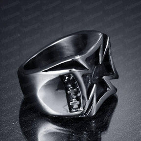 Knights Templar Ring - Vintage Cross Signet - Bricks Masons