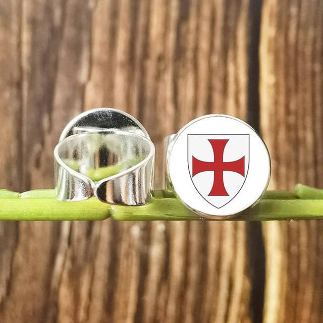 Knights Templar Ring - Vintage with Red Cross Crusader (Multiple variants) - Bricks Masons