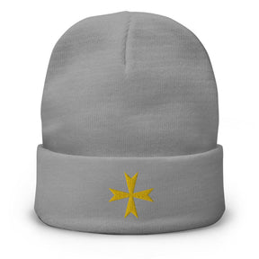 Order Of Malta Commandery Beanie - Golden Embroidery