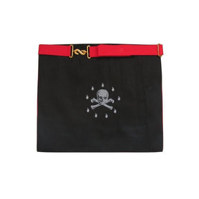 Master Mason Scottish Rite Apron - Red Moire MB Flaming Star