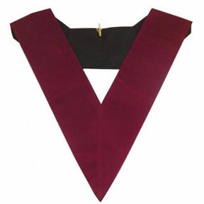 13th Degree Scottish Rite Collar - Plain Crimson Velvet