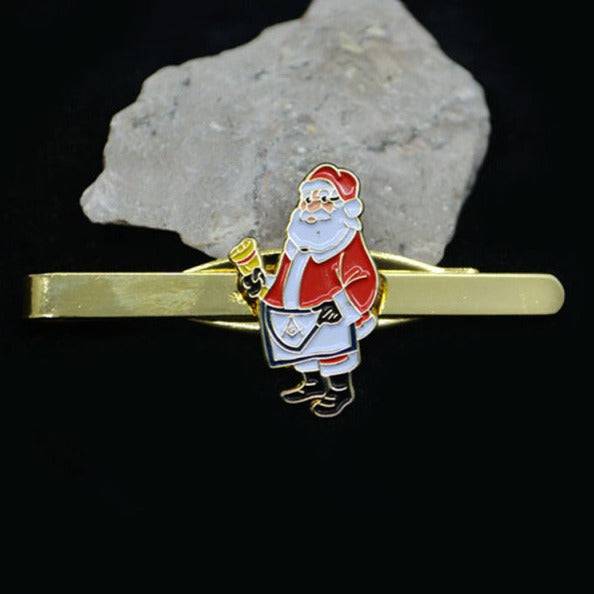 Masonic Tie Bar - Christmas Santa - Bricks Masons
