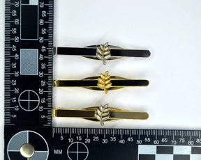 Masonic Cufflink - Sprig of Acacia Leaf Gold & Silver Plating - Bricks Masons