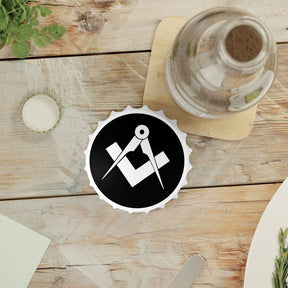 Master Mason Blue Lodge Bottle Opener - Square & Compass - Bricks Masons