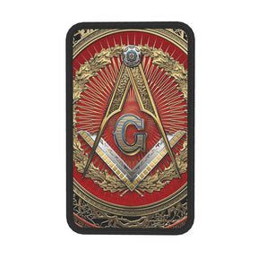 Master Mason Blue Lodge Car Armrest - Square and Compass G - Bricks Masons