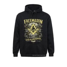 Master Mason Blue Lodge Hoodie - "So Mote It Be" SMIB Square & Compass G - Bricks Masons