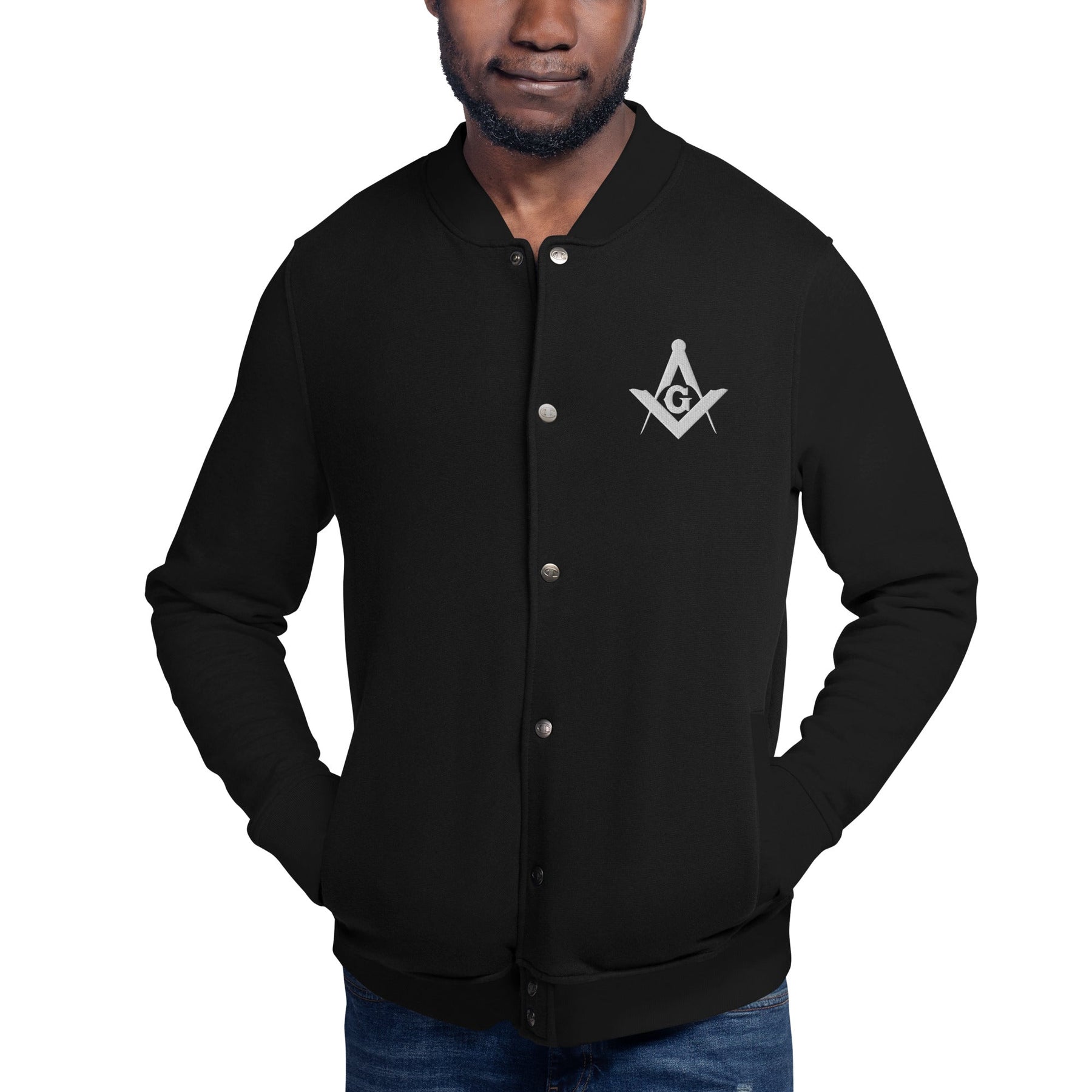 Master Mason Blue Lodge Jacket - Square and Compass G Various Colors - Bricks Masons