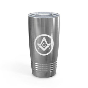 Master Mason Blue Lodge Ringneck Tumbler - 20oz Square & Compass G - Bricks Masons