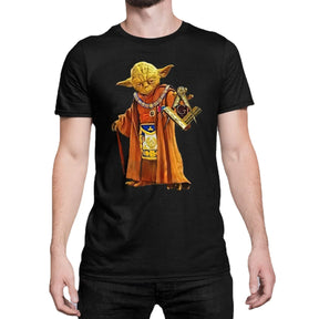 Master Mason Blue Lodge T-shirt - 100% Cotton Short Sleeve Yoda Design - Bricks Masons