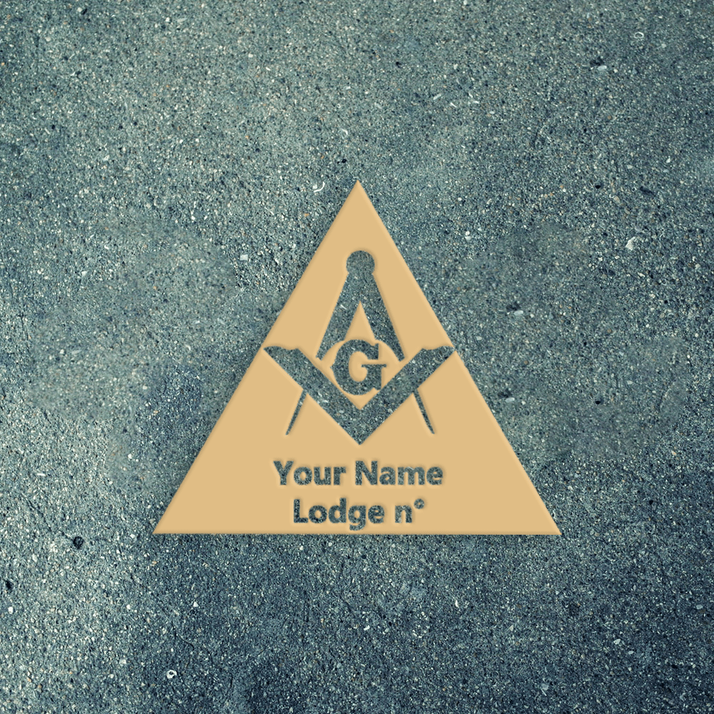 Master Mason Blue Lodge Wall Monograms - Various Sizes - Bricks Masons
