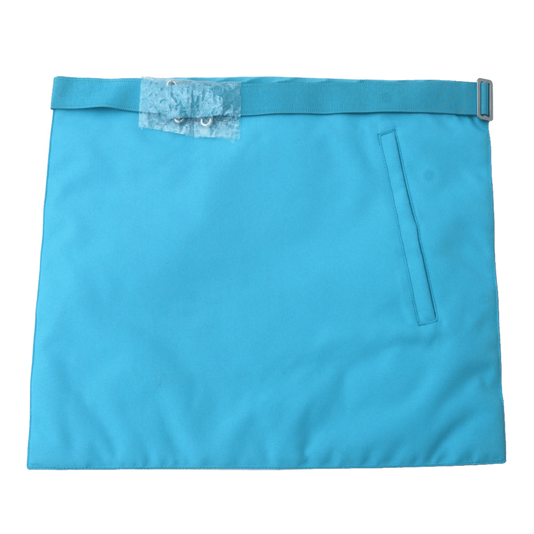 Master Mason Craft English Regulation Apron - Turquoise Moire - Bricks Masons
