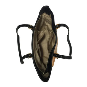 OES Handbag - White Order Of Eastern Star Emblem PU Leather - Bricks Masons