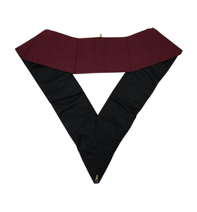 Officers Scottish Rite Officer Apron Set - Leather Made Embroidery - Bricks Masons