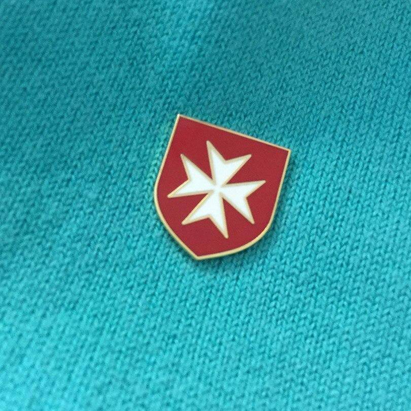 Order Of Malta Lapel Pin - 2pcs Red - Bricks Masons