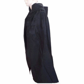 Order of Malta Mantle - Black Cotton & Wool Fabric - Bricks Masons