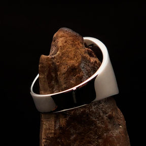 Order of Malta Ring - Silver & Green Sterling Silver Cross - Bricks Masons