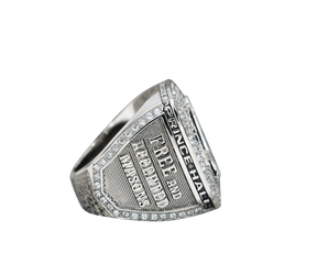 Master Mason Blue Lodge Ring - 925 Sterling Silver Shining Rhinestones - Bricks Masons